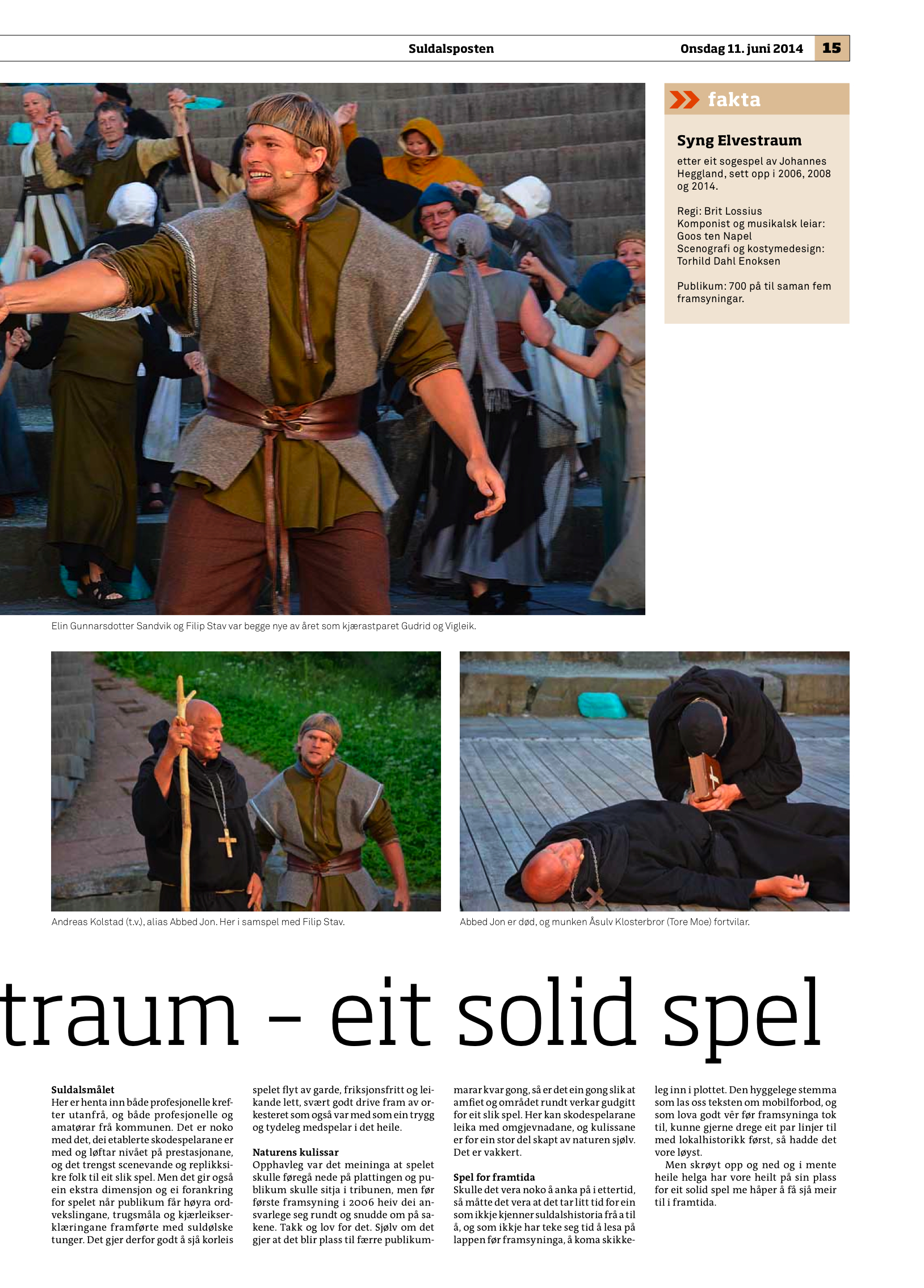suldalsposten Syng Elvestraum 2014 s. 2